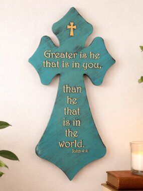 Carved Cross Wall Decor